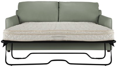 Paige Green Bonded Leather Sleeper