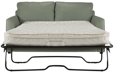 Paige Green Bonded Leather Sleeper