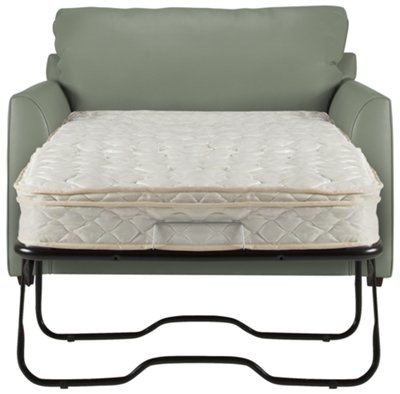 Paige Green Bonded Leather Sleeper