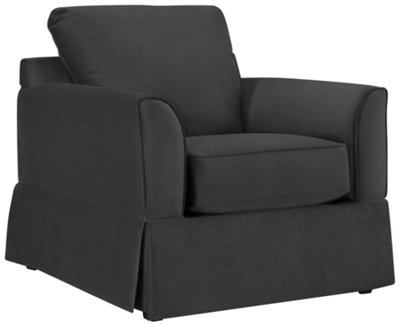 Ciarra Dk Gray Microfiber Chair