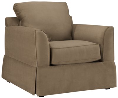 Ciarra Dk Taupe Microfiber Chair