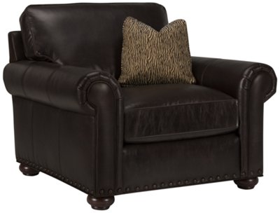 Silverton Dk Brown Leather Chair