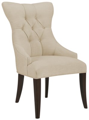 Deco Lt Beige Upholstered Side Chair