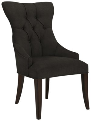 Deco Dk Gray Upholstered Side Chair