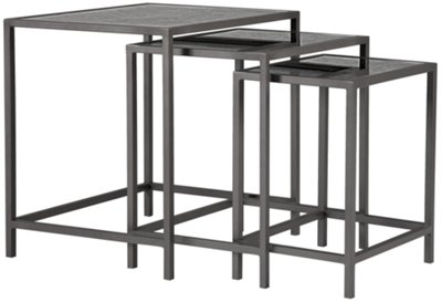 Carissa Glass Nesting End Table