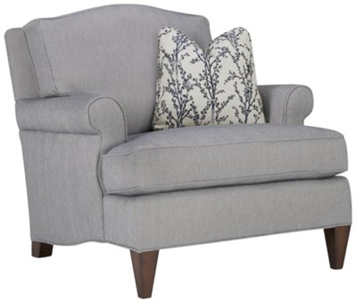 Adelle Lt Blue Fabric Chair