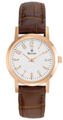Bulova Brown Leather Strap (Women's) 