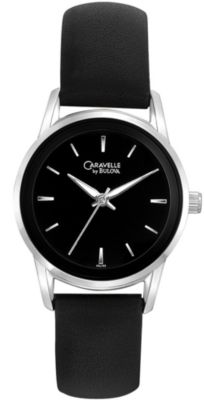 Caravelle Black Dial w/ Diamonds (Women's)