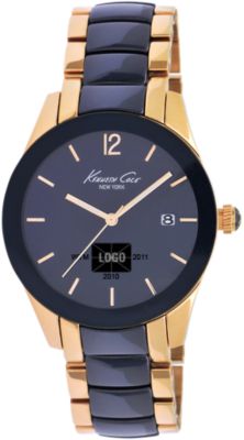 Kenneth Cole Blue Dial Ceramic Bezel (Women's) 