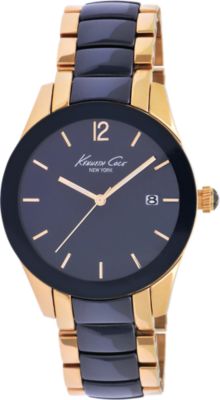 Kenneth Cole Blue Dial Ceramic Bezel (Women's) 