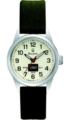 Bulova Cream Dial Canvas Strap (Women's) 