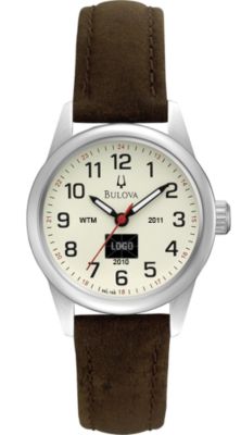 Bulova Cream Dial Leather Strap (Women's) 