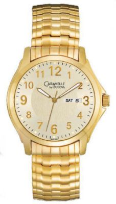 Caravelle Gold-Tone Expansion Band (Men's)