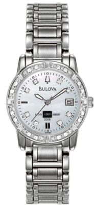 Bulova MOP Diamond SS (Women's)