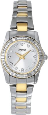 Caravelle Crystal Accented Silver Dial (Women's)