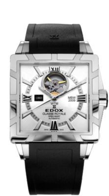 Edox Classe Royale Open Heart SS Silver (Men's)