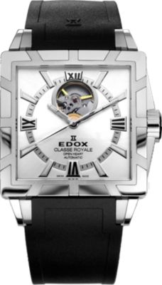 Edox Classe Royale Open Heart SS Silver (Men's)