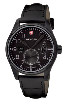 Wenger Aerograph Vintage Black Leather (Men's)