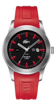Lacoste Advantage Red Rubber Strap (Men's)