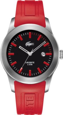 Lacoste Advantage Red Rubber Strap (Men's)