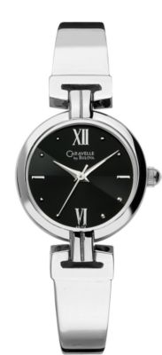 Caravelle Bangle Bracelet Black (Women's)