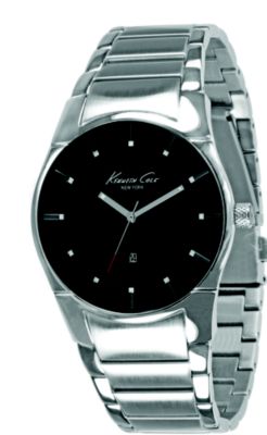 Kenneth Cole Stainless Steel Black (Men's) 