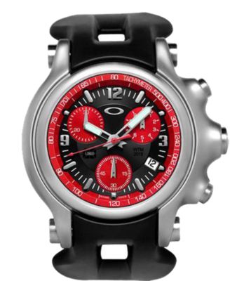 Oakley Holeshot Chrono Red on Black  (Men's)