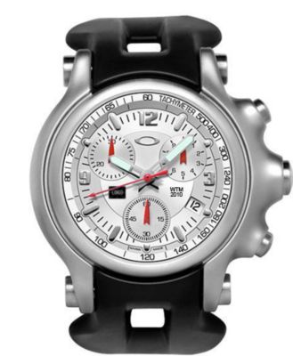 Oakley Holeshot Chrono Silver SS Rubber (Men's)