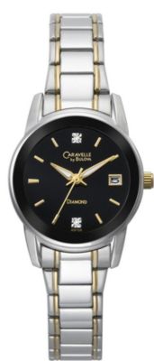 Caravelle Black Dial w/ Diamonds (Women's)