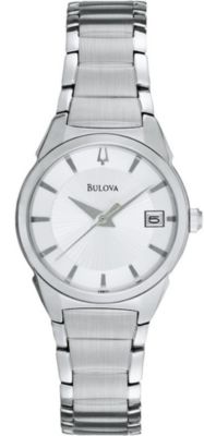 Bulova Silver SS Date  (Women's)