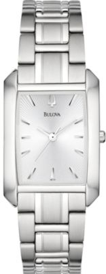 Bulova Rectangle Silver Dial (Women's)