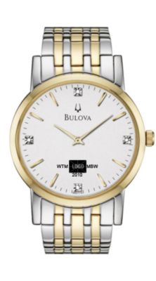 Bulova White Dial w/ Diamonds (Men's)