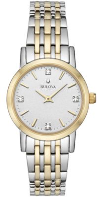 Bulova White Dial w/ Diamonds (Women's)