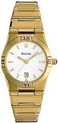 Bulova Roman Numeral Gold Tone (Women's)