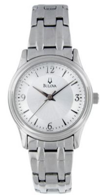 Bulova Stainless Steel Round (Women's) 