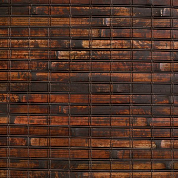 woven wood mahogany swatch