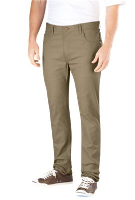 tan dickies pants slim fit