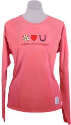 Planet Cowgirl Ladies Hippie Long Sleeve Tee Shirt