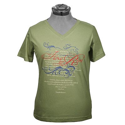 Planet Cowgirl  Ladies Fit I Love to Run V-Neck Tee