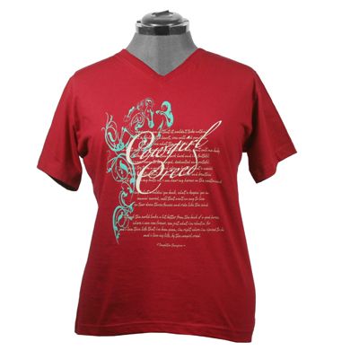 Planet Cowgirl Ladies Fit Cowgirl Creed V-Neck Tee