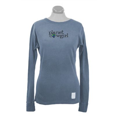 Planet Cowgirl Ladies Long Sleeve Thermal Tee Shirt