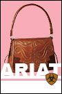 Ariat Ladies Corded Cowgirl Flap Purse