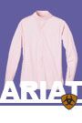 Ariat Girls' Victory Show Shirt Poplin - L/S