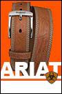 Ariat Men's Western Belt with Wheeled Edge