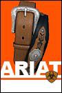 Ariat Men's Belt Western with Scalloped Edge