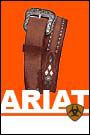 Ariat Mens Austin Belt with Tooled Shaped Billets