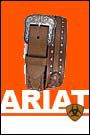Ariat Men's Austin Belt with Tooled Shaped Billets