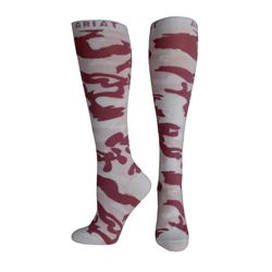 Ariat Ladies Pink Camo Knee High Socks Best Price