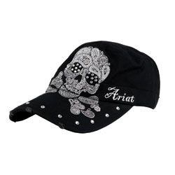 Ariat Ladies Black Skull Military Cap Best Price