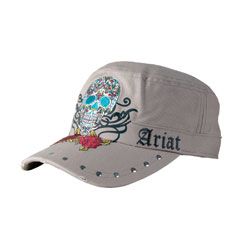 Ariat Ladies Tan Day of the Dead Military Cap Best Price